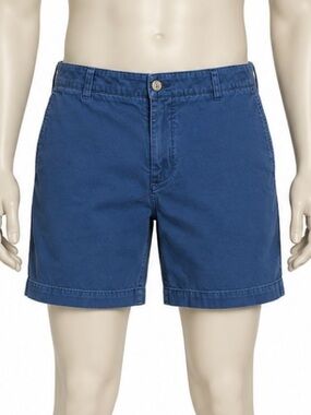 COAST Pawleys Twill Men’s Cotton Chino Shorts Navy Blue Size 36 9” Inseam